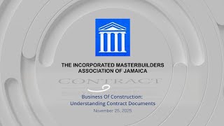 IMAJ Seminar Series 2025  | Understanding Contract Documents | Part 2