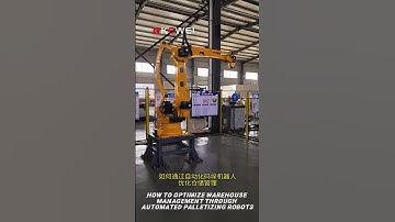 How to optimize warehouse management through automated palletizing robots #factory #industrialrobots