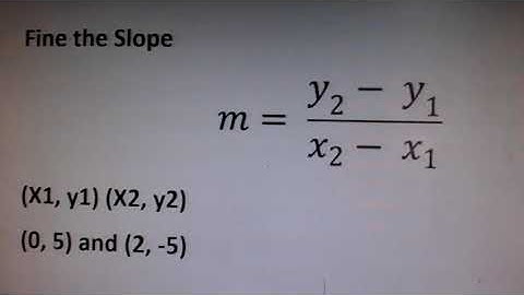Writing an equation in slope intercept form of the line that passes through 2 given points