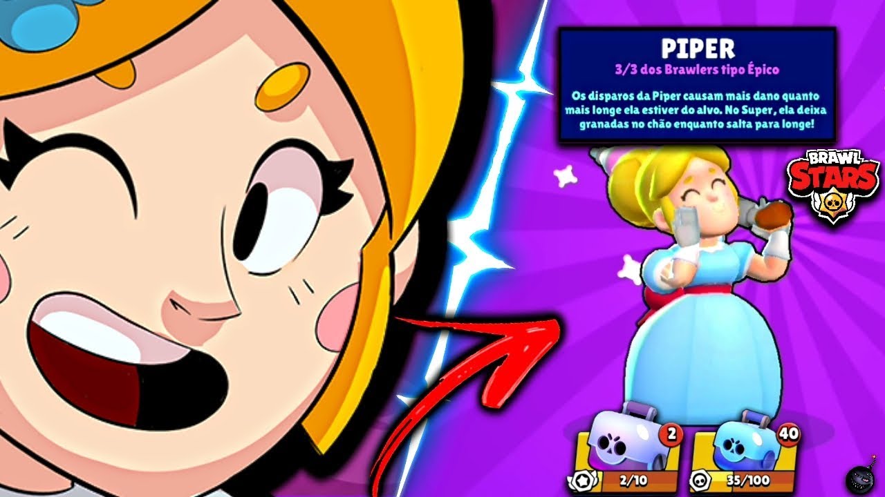 Como Desbloquear A Piper Ou Qualquer Outro Personagem Epico No Brawl Stars Youtube - brawl stars desbloquear personagens