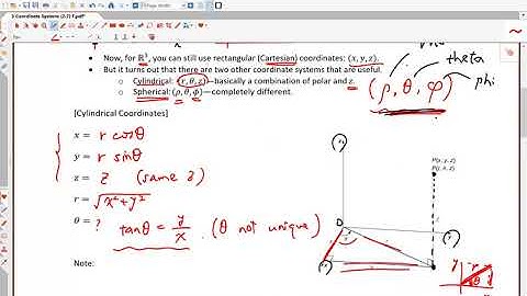 Sec 2 7. Cylindrical and Spherical Coordinates. Part 1