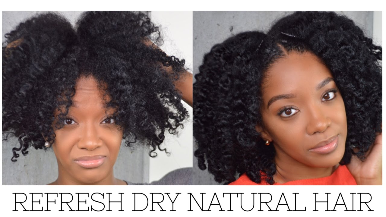 Natural Hair- How to Refresh Curls - YouTube