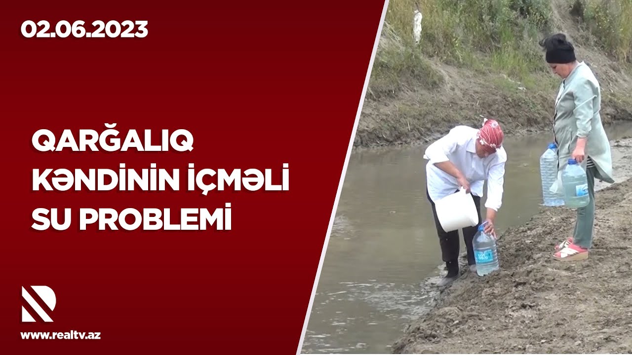Qarğalıq kəndinin içməli su problemi - Problemlə bağlı Xaçmaz RİH-dən məlumat verilmədi