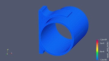 clamp tube snapfit in code_aster