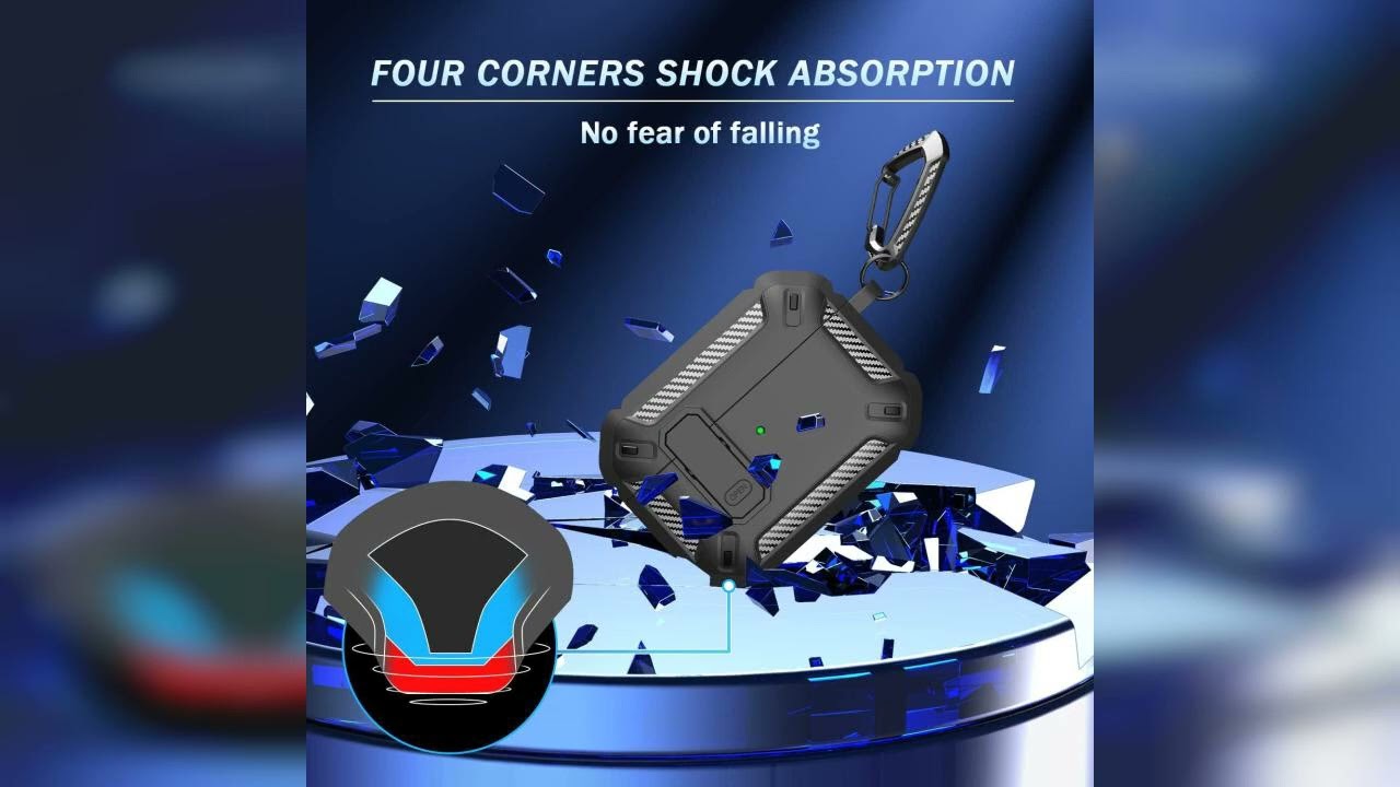 Review: RFUNGUANGO for AirPods Pro Case Cover with Cleaner Kit, Military Hard Shell Protective...