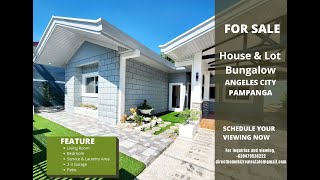 FOR SALE  Bungalow House & Lot in Angeles City,Pampanga