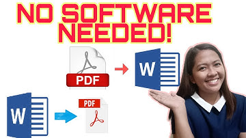 PAANO I-CONVERT ANG PDF FILE TO MS WORD FILE AT MS WORD FILE TO PDF FILE | NO SOFTWARE NEEDED