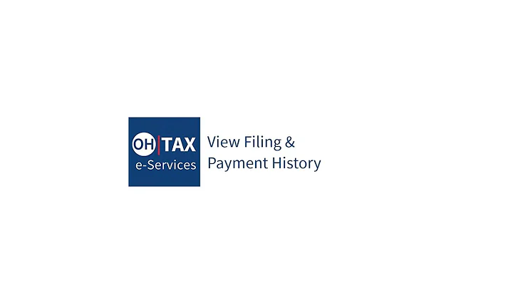 View Filing & Payment History - OH|Tax eServices