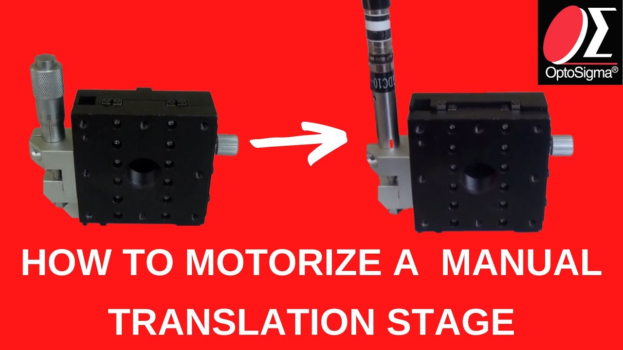 How To Motorize A Manual Translation Stage - YouTube
