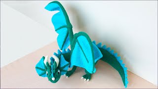 картинка: Дракон крючком. Игрушка крючком. Часть 4. Ушной гребень, перепонки.
