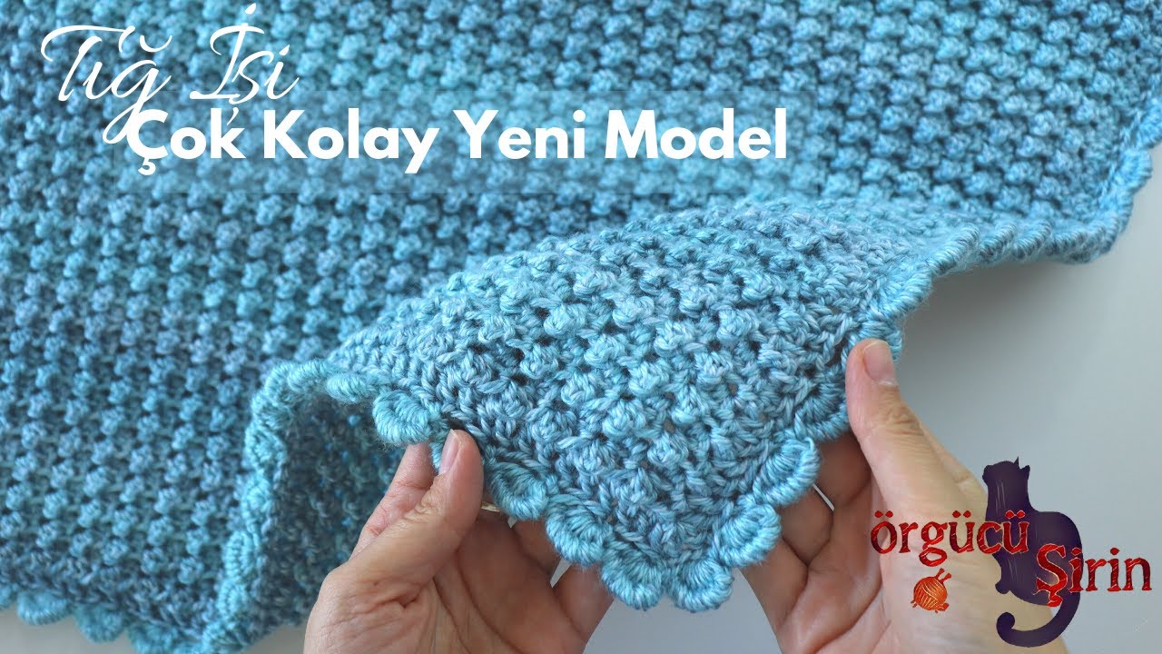 Tığ İşi Çok Kolay Yeni Battaniye Modeli / Örgü Modelleri