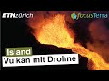 Island Vulkan aus der Luft, Geldingadalur Eruption