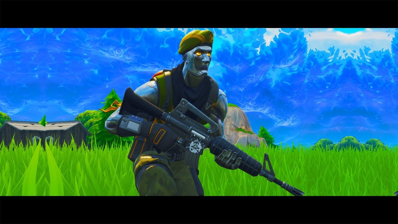 The Cyborg Super Soldier Challenge in Fortnite - YouTube