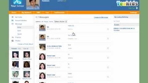 How to send Message(Tezkids.com - School Management Software)