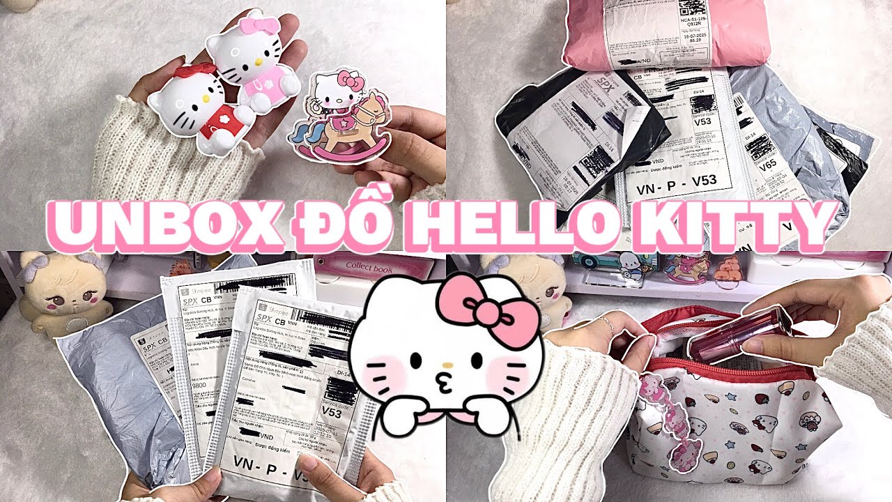 [#9 UNBOXING] Toàn đồ Hello Kitty siêu dễ thương 😻🎀