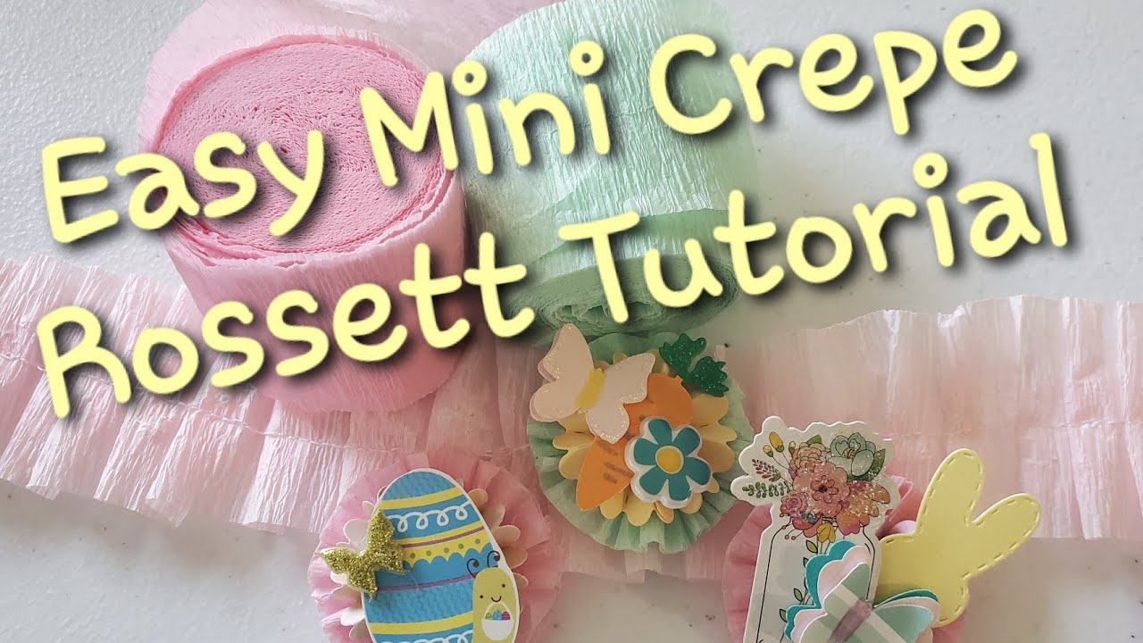 Easy Mini Crepe Rosettes (Tutorial) - YouTube