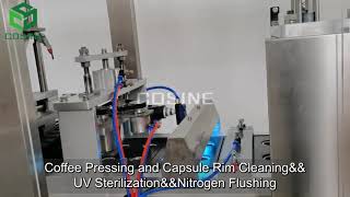 KFP-2 Full automatic 2 lane capsules filling sealing machine with 2 filling heads