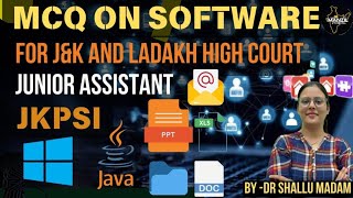 Mcq on Computer Software for High Court Junior assistant and JKPSI by Dr Shallu mam#governmentexam screenshot 4