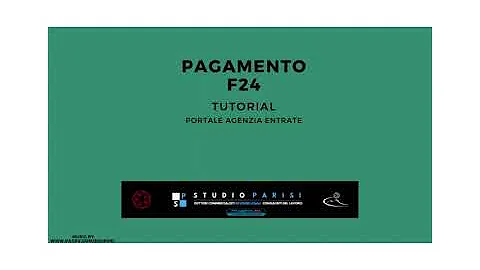 Pagamento F24  - Tutorial completo - Sito Agenzia Entrate