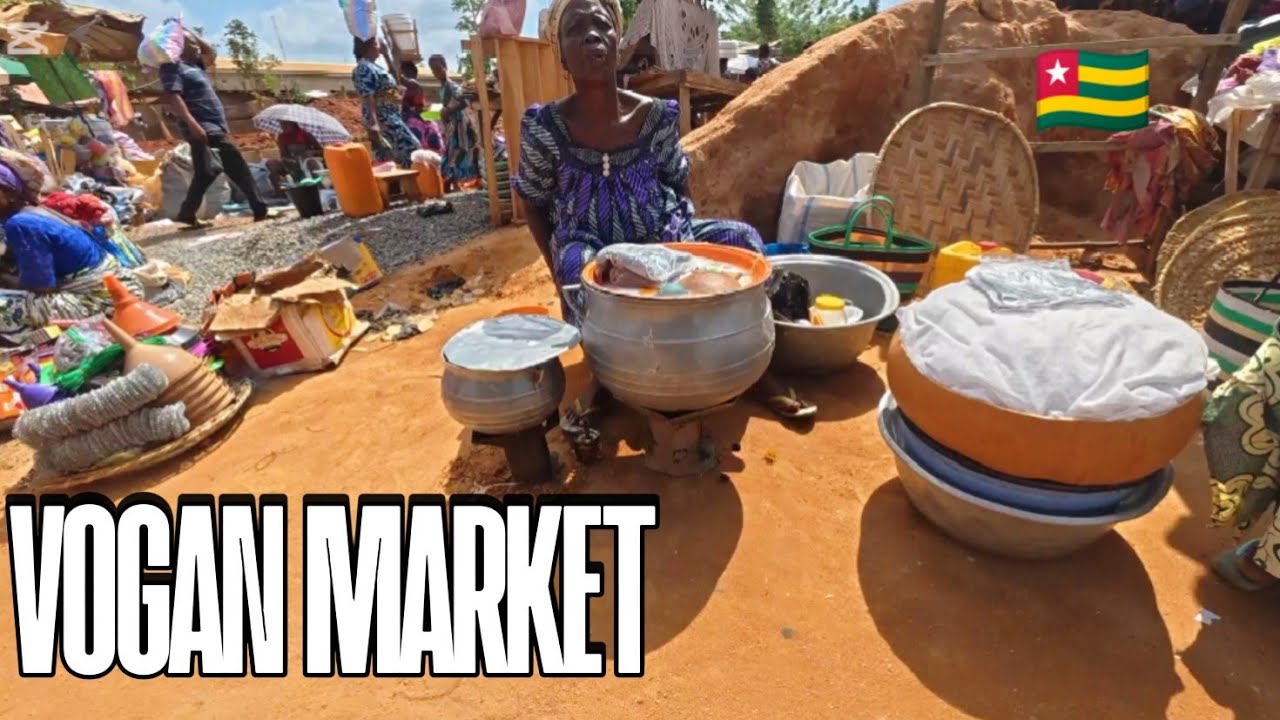 CHEAPEST FOOD MARKET IN TOGO 🇹🇬 VOGAN WEST AFRICA#africanfood #africamarket