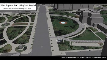 Washington, D.C. - Digital 3D CityGML Model generated from Open Data