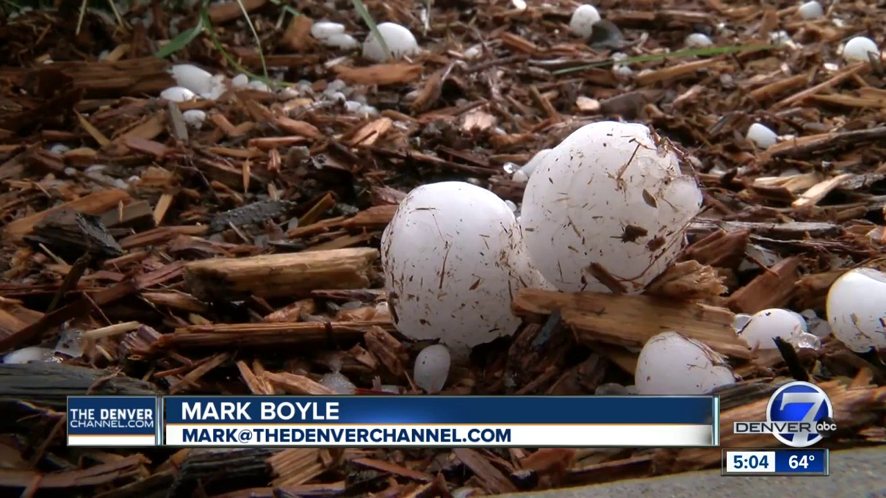 Damage racks up after baseball-size hail pummels Front Range - YouTube