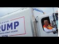 Hilarious: Trump Drives A Garbage Truck At Wisconsin Rally