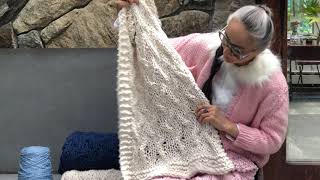 My First Cable Blanket in Big Cotton