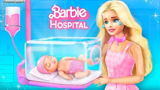 Barbie in the Hospital \/ 30 Hacks and Crafts for Dolls