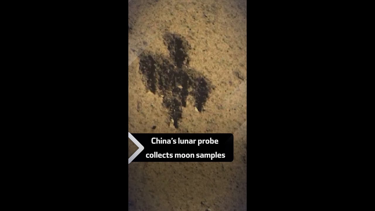 China’s lunar probe collects moon samples