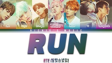 BTS (방탄소년단) - Run [Color Coded Lyrics Han|Rom|Eng]