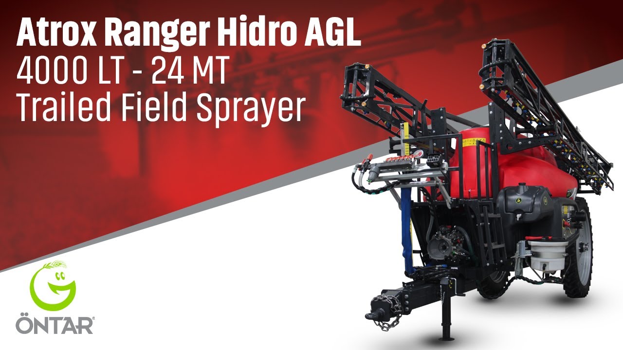 ÖNTAR | Atrox Ranger Hidro AGL 4000 LT - 24 MT Trailed Field Sprayer Usage Video