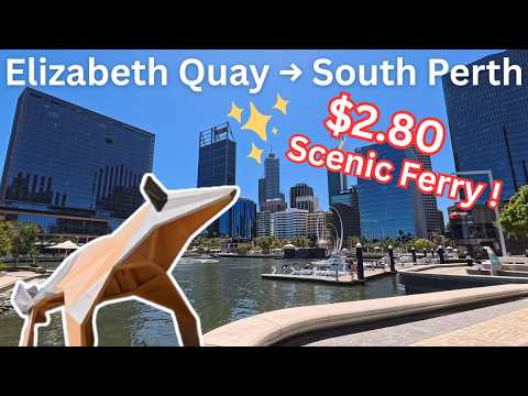 Australia's Sunniest Capital City | $2.80 Elizabeth Quay to South Perth Ferry | Insta360 GO Ultra