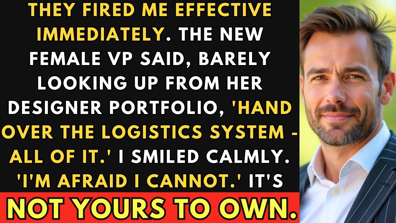New Female VP Fired Me, Then Demanded My Logistics System. My Response: Not Today