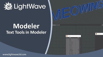 Lightwave 3D Text Tools in Modeler
