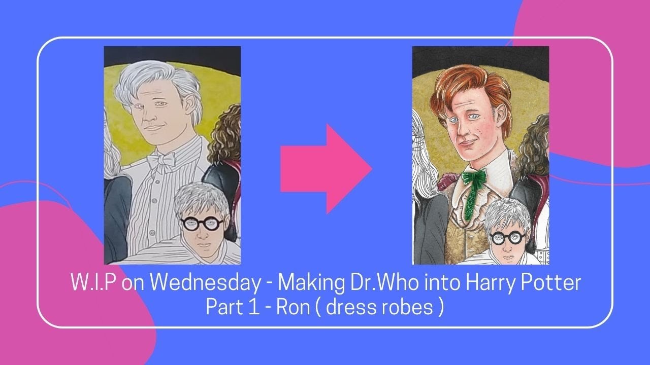 W.I.P on Wednesday : Making Dr.Who into Harry Potter. Part 1 - Ron ( dress  robes ) 