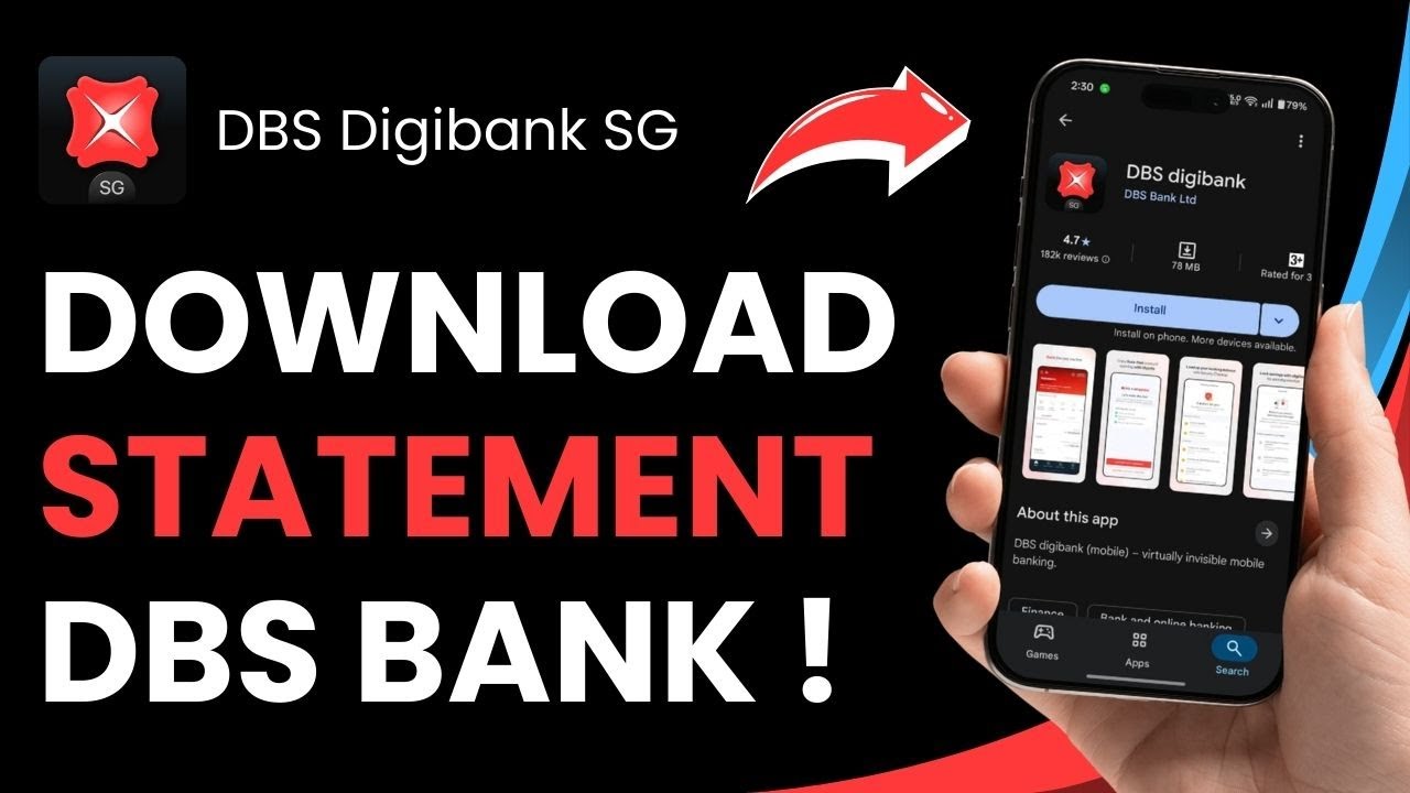 How to Download DBS Bank Statement PDF ! - YouTube