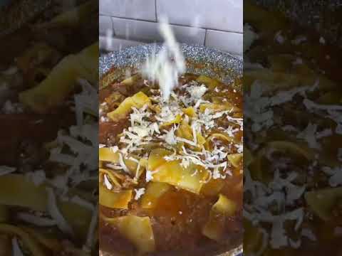 Вкусный ужин с лапшой для бешбармака #ужин #бешбармак #болоньезе #рецепты