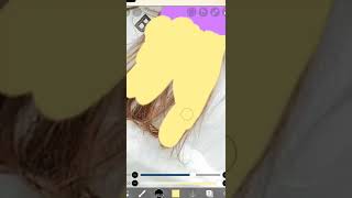 Pintado A Lyna Su Cabello Del Color De Cabello De Su Chibi Pero Invertidos.