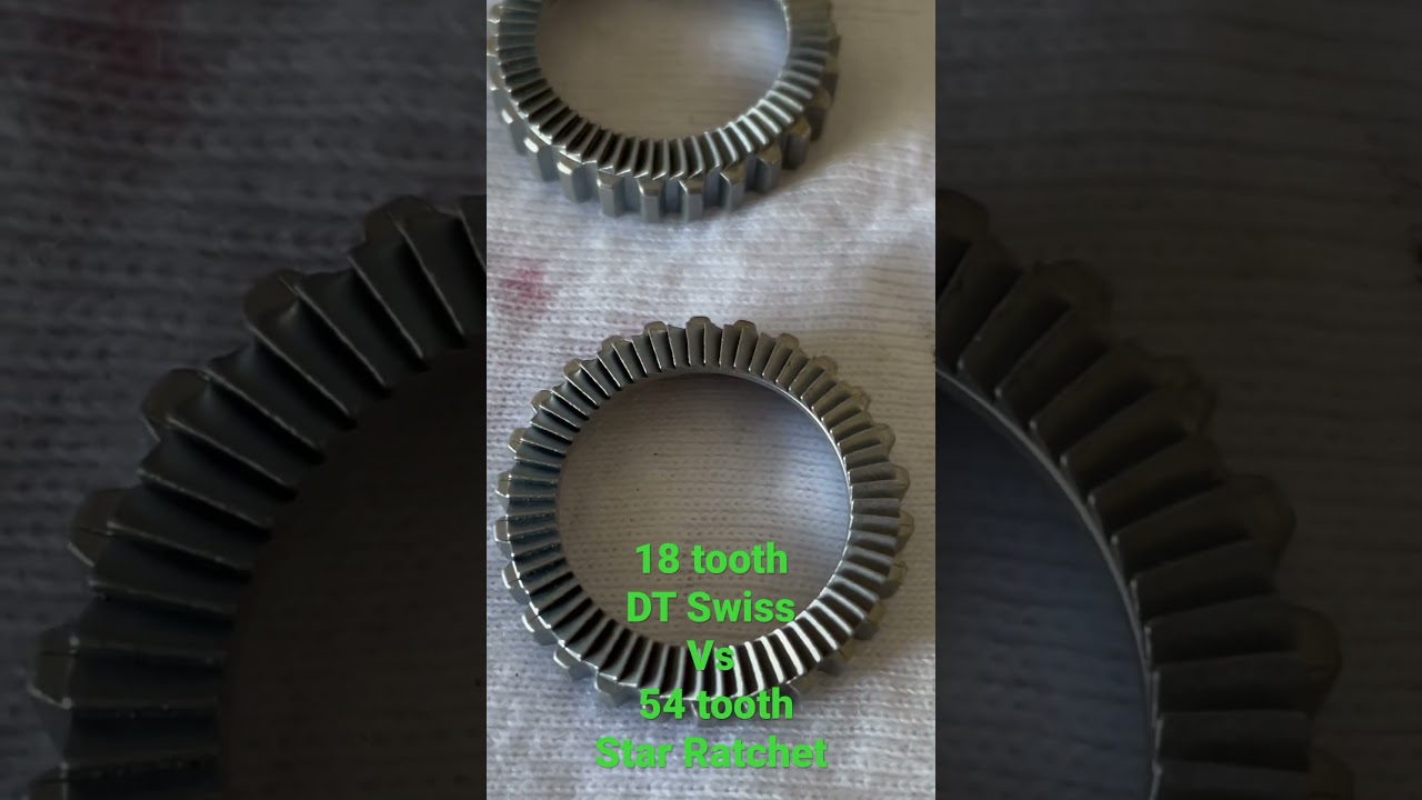 18 зубьев против 54 зубьев DT Swiss Star Ratchet 