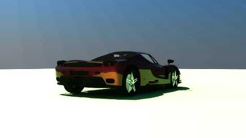 enzo ferrari 3d max vray