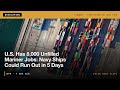 DEVELOPING: U.S. Has 8,000 Unfilled Mariner Jobs: Navy Ships Could Run Out in 5 Days #Shorts #News