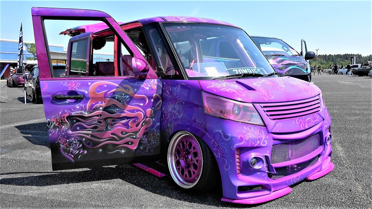 SUZUKI SPACIA CUSTOM スペーシアカスタム綺麗な薄紫 カスタムペイント