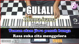 GULALI - Rhoma irama | Karaoke Dangdut Korg Pa3x (Chord&Lirik) Nada cowok