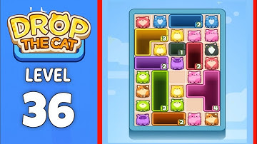 Drop The Cat level 36 solution