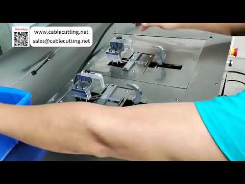 Double Head Desktop Cable Tie Machine with Adjustable Spacing and Replaceable Heads - Video
