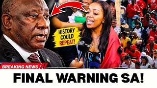 South Africa WARNED! March & March Should Not Use Violence Before History Repeats Itself 