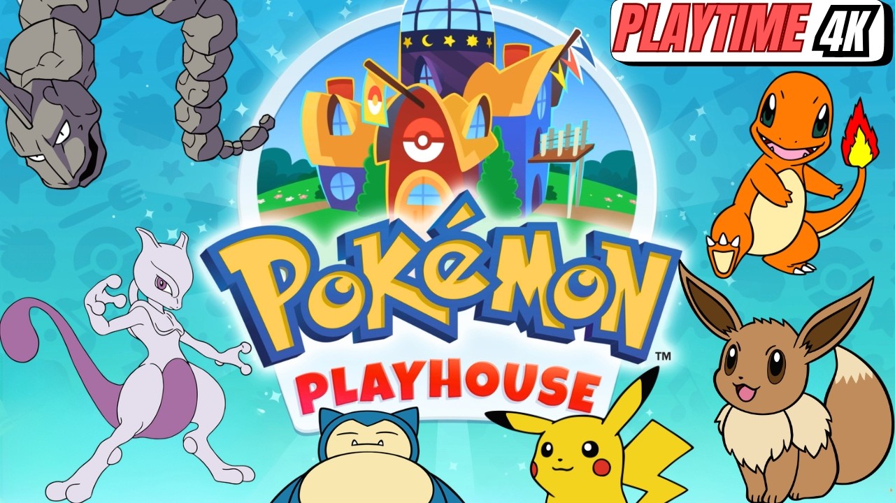 🏠✨Pokemon Playhouse Gameplay for Kids | Explore & Play with Pokemon Friends | iPad Learning Game 4K