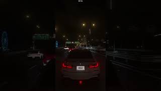 hasing a GT3 RS through traffic at night#assettocorsa #simracing #thrustmaster #t150 #driving