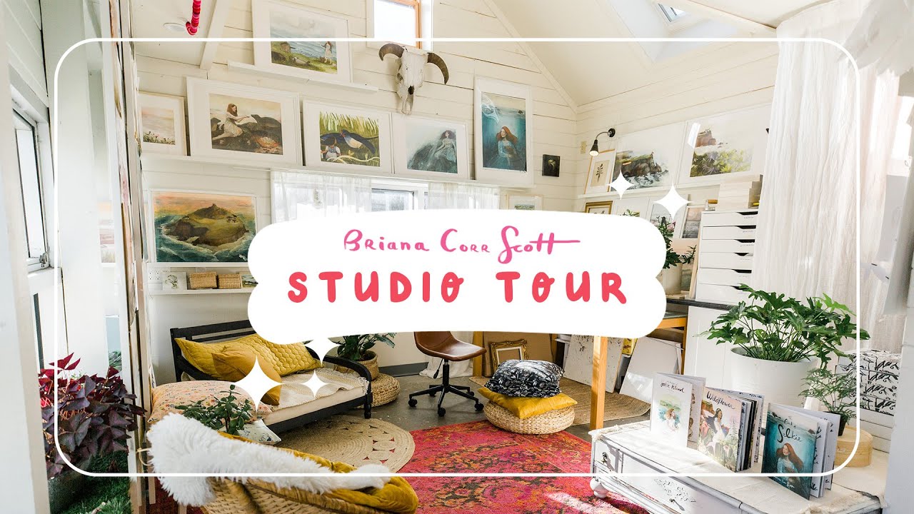 Look Inside this Artist's Workspace -A STUDIO TOUR with an Artist and Author in Nova Scotia, Canada